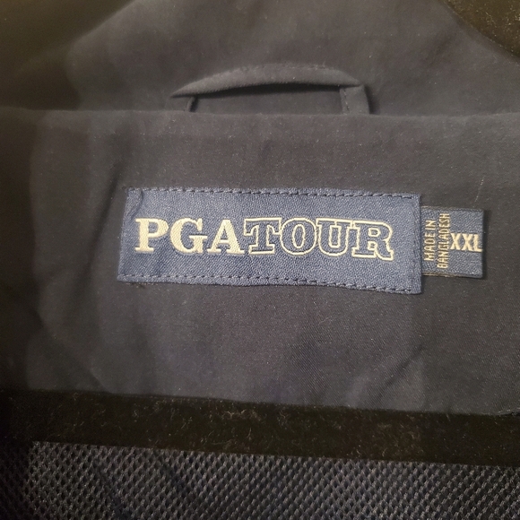 PGA Tour Sz XXL half zip men's navy, zip off sleeves mesh lining jacket - Picture 4 of 8